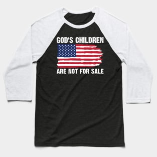 God's Children Are Not For Sale Funny Quote Baseball T-Shirt